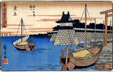 Utagawa Hiroshige Painting - kuwana Utagawa Hiroshige Ukiyoe